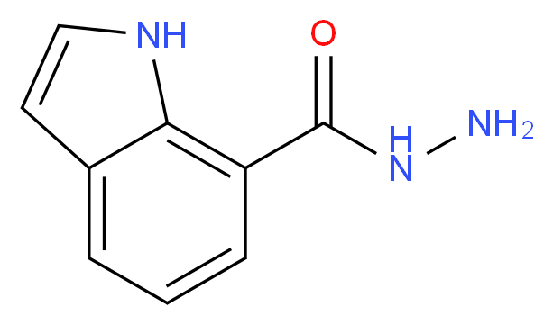 1H-Indole-7-carbohydrazide_分子结构_CAS_321309-24-4)