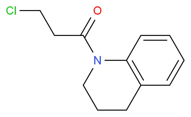 1-(3-Chloropropanoyl)-1,2,3,4-tetrahydroquinoline_分子结构_CAS_91494-44-9)