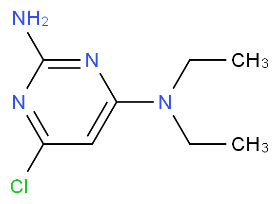 2-氨基-6-氯-4-二乙氨基嘧啶_分子结构_CAS_116895-09-1)