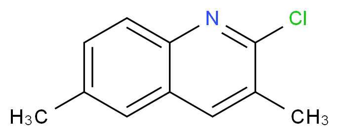 2-chloro-3,6-dimethylquinoline_分子结构_CAS_132118-28-6