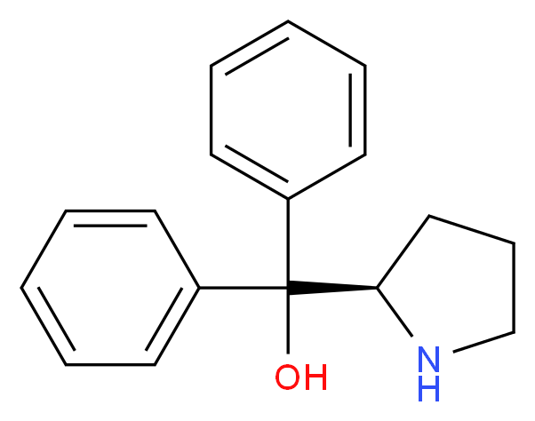 (R)-diphenyl(pyrrolidin-2-yl)methanol_分子结构_CAS_22348-32-9)