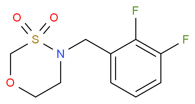 4-(2,3-difluorobenzyl)-1,3,4-oxathiazinane 3,3-dioxide_分子结构_CAS_)