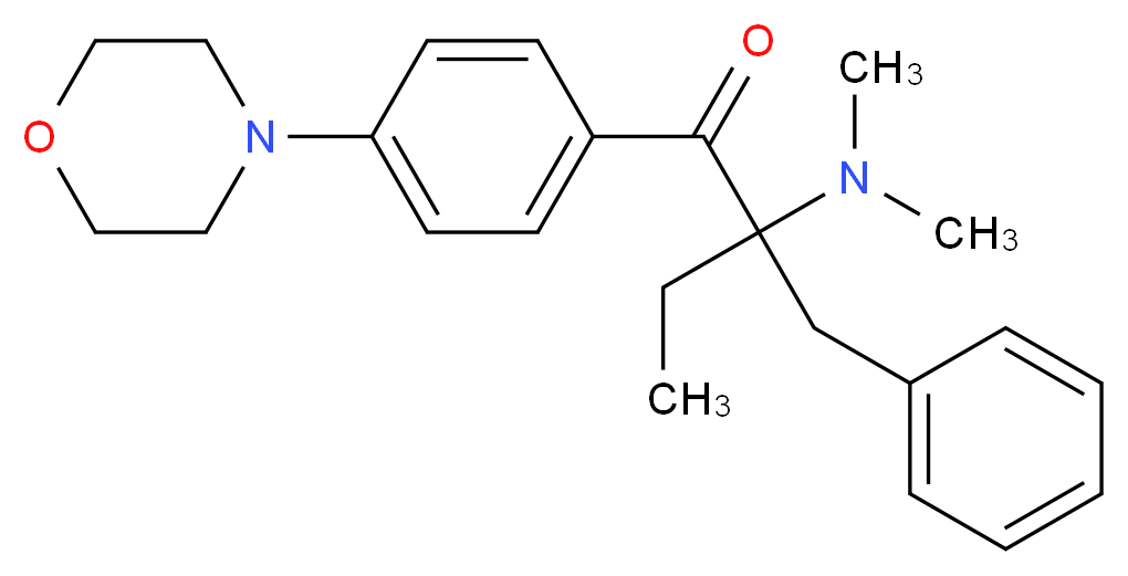 2-Benzyl-2-dimethylamino-1-(4-morpholinophenyl)-1-butanone_分子结构_CAS_119313-12-1)