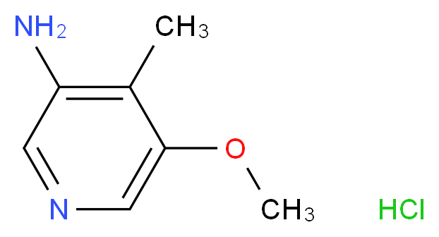 5-methoxy-4-methylpyridin-3-amine hydrochloride_分子结构_CAS_1185094-00-1