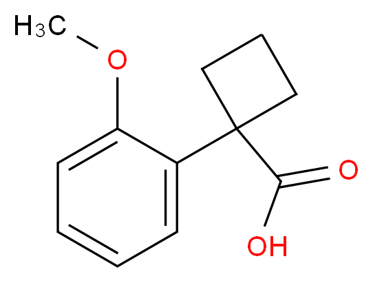 1-(2-Methoxyphenyl)cyclobutane-1-carboxylic acid_分子结构_CAS_74205-38-2)