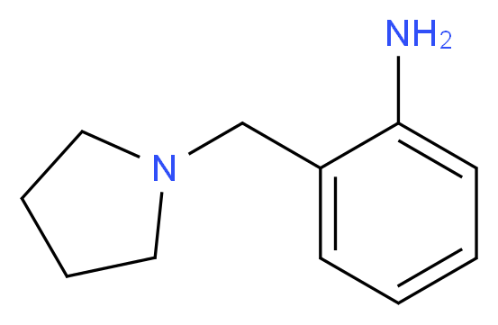 2-Pyrrolidin-1-ylmethyl-phenylamine_分子结构_CAS_)