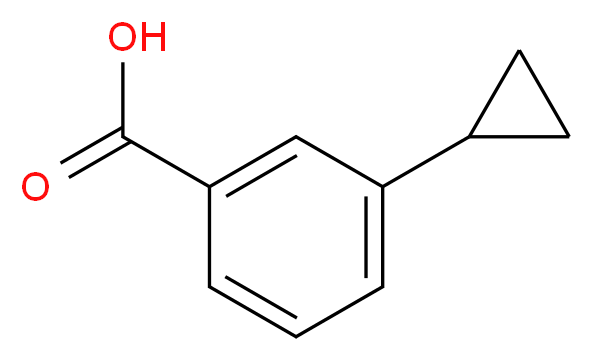 3-cyclopropylbenzoic acid_分子结构_CAS_1129-06-2