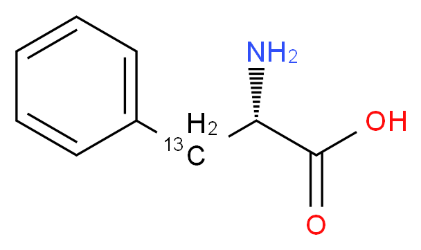 L-苯丙氨酸-3-13C_分子结构_CAS_136056-02-5)