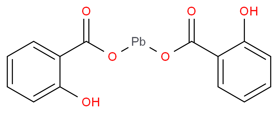 (2-hydroxybenzoyloxy)plumbyl 2-hydroxybenzoate_分子结构_CAS_15748-73-9