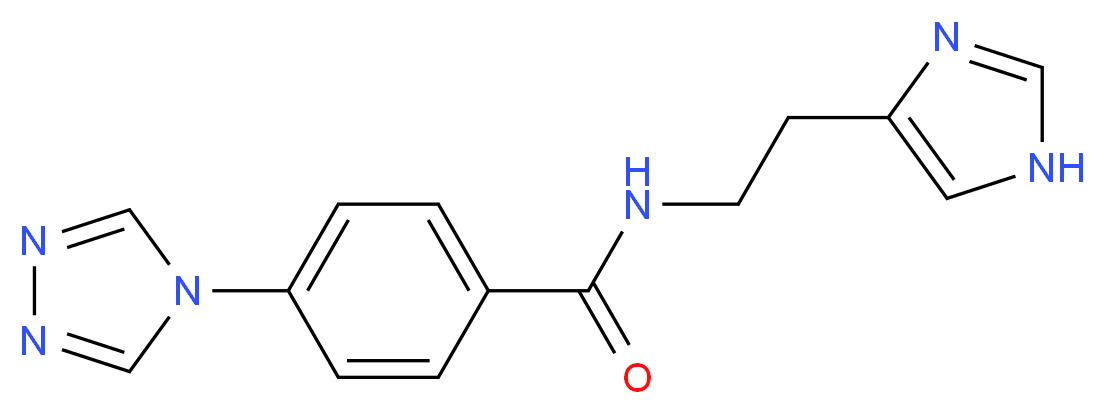 N-[2-(1H-imidazol-4-yl)ethyl]-4-(4H-1,2,4-triazol-4-yl)benzamide_分子结构_CAS_)