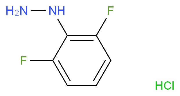 (2,6-difluorophenyl)hydrazine hydrochloride_分子结构_CAS_502496-26-6