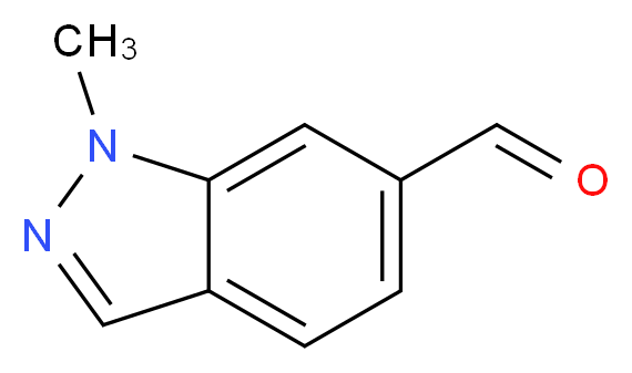 1-methyl-1H-indazole-6-carbaldehyde_分子结构_CAS_1092351-51-3