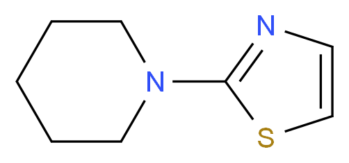 1-(1,3-thiazol-2-yl)piperidine_分子结构_CAS_4175-70-6