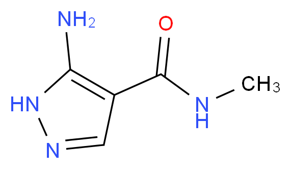 5-amino-N-methyl-1H-pyrazole-4-carboxamide_分子结构_CAS_77937-05-4)