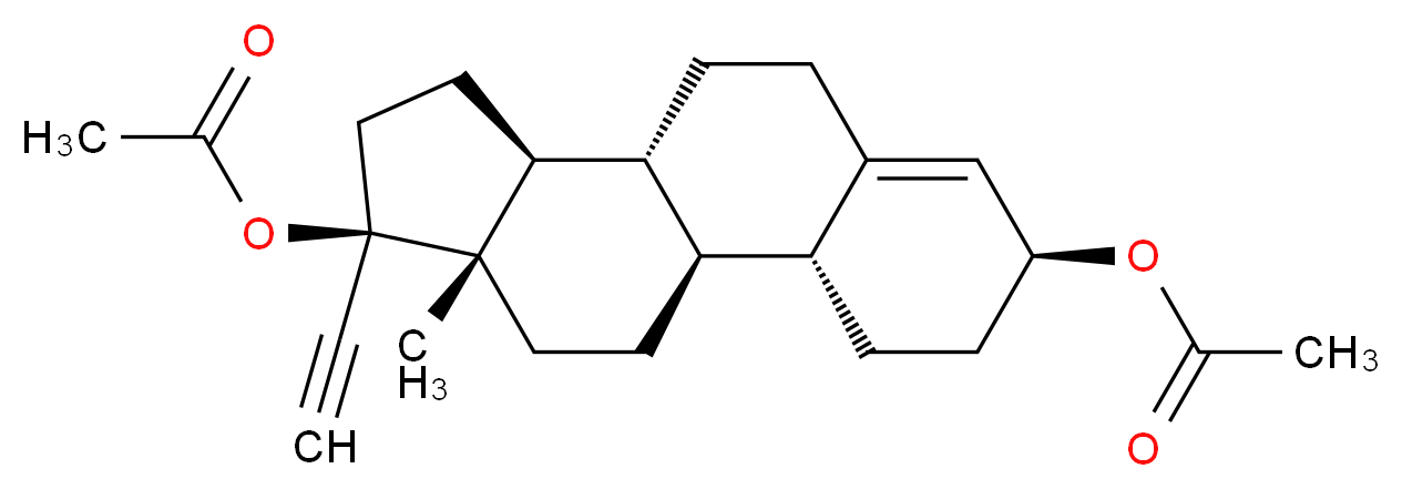 Ethynodiol diacetate_分子结构_CAS_297-76-7)