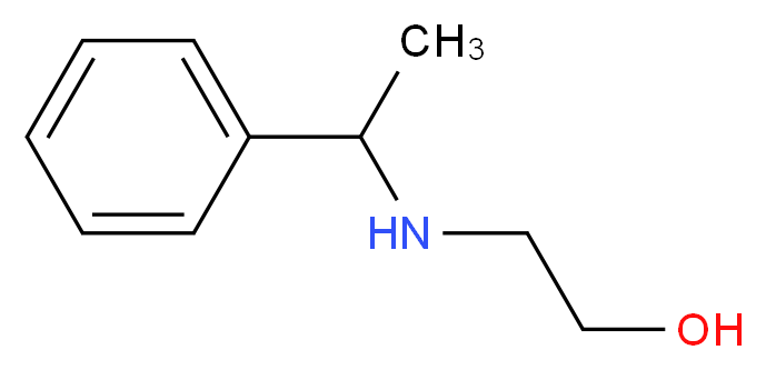 2-[(1-phenylethyl)amino]ethan-1-ol_分子结构_CAS_6623-43-4