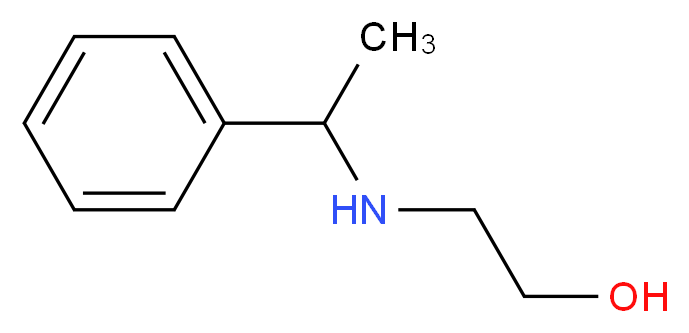 2-(1-Phenyl-ethylamino)-ethanol_分子结构_CAS_)