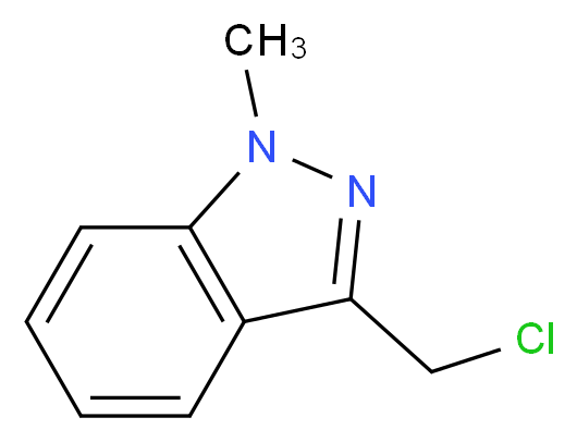 3-(chloromethyl)-1-methyl-1H-indazole_分子结构_CAS_1578-97-8)