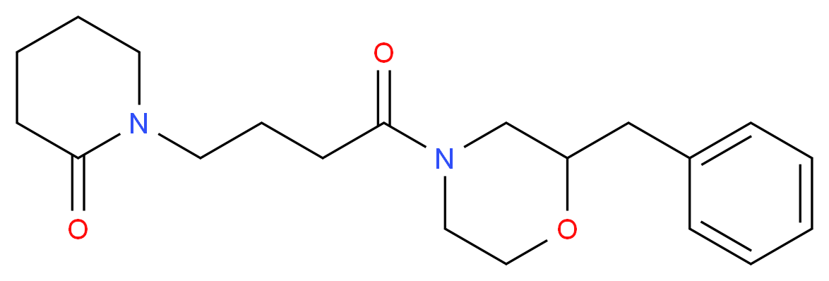 1-[4-(2-benzyl-4-morpholinyl)-4-oxobutyl]-2-piperidinone_分子结构_CAS_)