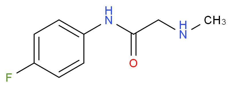 N-(4-Fluorophenyl)-2-(methylamino)acetamide_分子结构_CAS_)