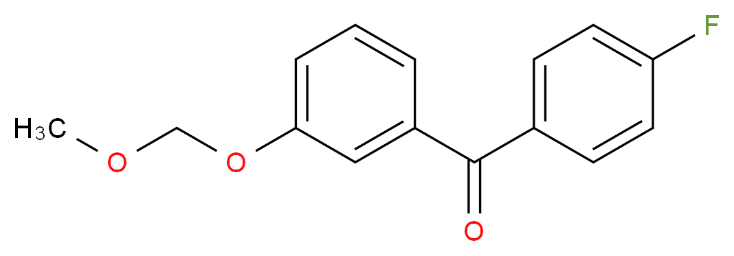 (4-Fluorophenyl)[3-(methoxymethoxy)phenyl]-methanone_分子结构_CAS_915923-61-4)