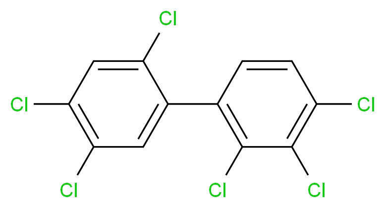 1,2,3-trichloro-4-(2,4,5-trichlorophenyl)benzene_分子结构_CAS_35065-28-2