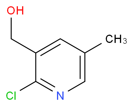 (2-chloro-5-methylpyridin-3-yl)methanol_分子结构_CAS_518314-64-2