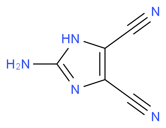 4,5-dicyano-2-aminoimidazole_分子结构_CAS_40953-34-2)