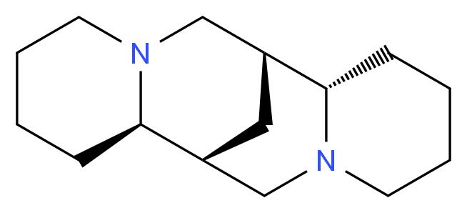 (1S,2R,9S,10S)-7,15-diazatetracyclo[7.7.1.0<sup>2</sup>,<sup>7</sup>.0<sup>1</sup><sup>0</sup>,<sup>1</sup><sup>5</sup>]heptadecane_分子结构_CAS_90-39-1
