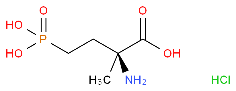 (S)-2-氨基-2-甲基-4-膦酰基丁酸 盐酸盐_分子结构_CAS_)