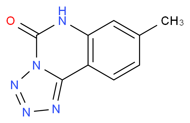 8-methyl-5H,6H-[1,2,3,4]tetrazolo[1,5-c]quinazolin-5-one_分子结构_CAS_54013-08-0