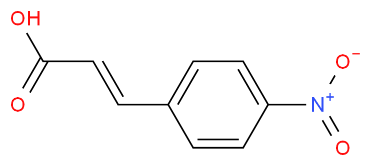 3-(4-nitrophenyl)prop-2-enoic acid_分子结构_CAS_882-06-4