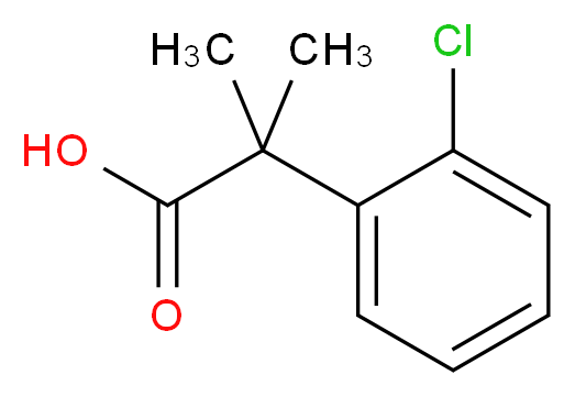 2-(2-chlorophenyl)-2-methylpropanoic acid_分子结构_CAS_69849-06-5