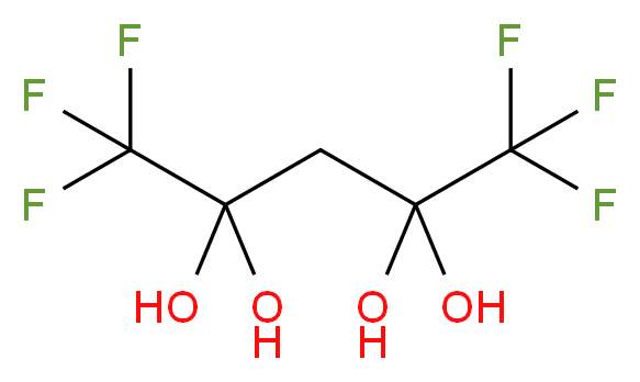 1,1,1,5,5,5-hexafluoropentane-2,2,4,4-tetrol_分子结构_CAS_428-75-1