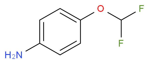 4-(二氟甲氧基)苯胺_分子结构_CAS_22236-10-8)