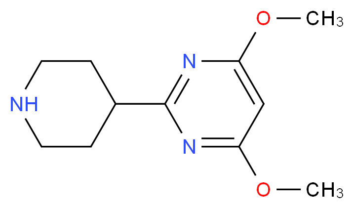 4,6-Dimethoxy-2-piperidin-4-ylpyrimidine_分子结构_CAS_)