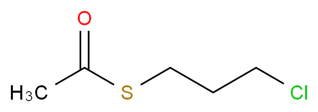 1-[(3-chloropropyl)sulfanyl]ethan-1-one_分子结构_CAS_13012-54-9