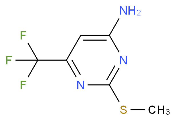 2-(Methylsulfanyl)-6-(trifluoromethyl)-4-pyrimidinamine_分子结构_CAS_85730-32-1)