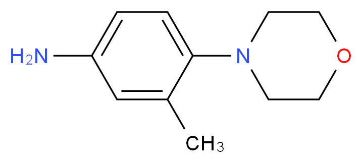 3-methyl-4-(morpholin-4-yl)aniline_分子结构_CAS_112900-82-0