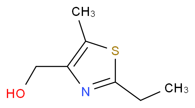 (2-ethyl-5-methylthiazol-4-yl)methanol_分子结构_CAS_1008795-40-1)