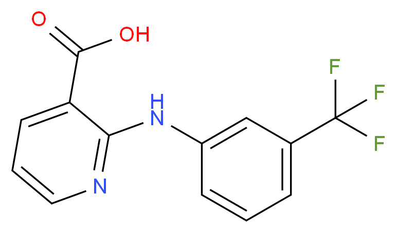 2-{[3-(trifluoromethyl)phenyl]amino}pyridine-3-carboxylic acid_分子结构_CAS_4394-00-7