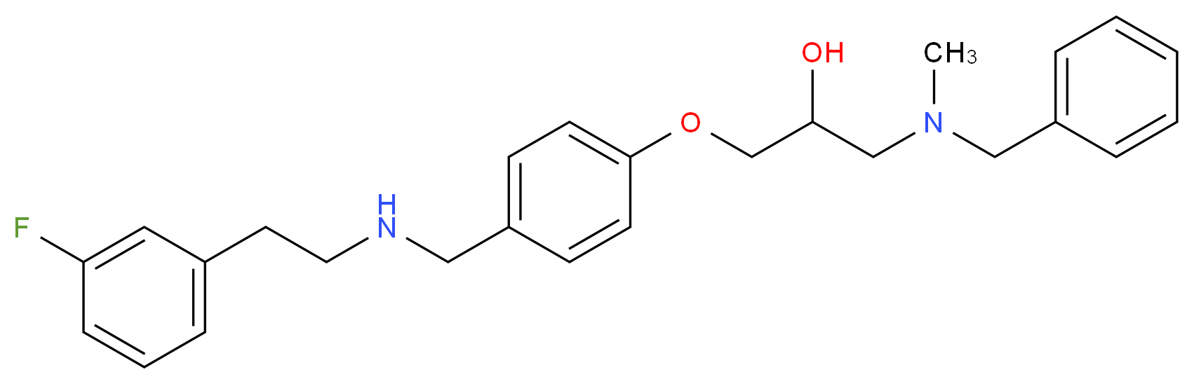1-[benzyl(methyl)amino]-3-[4-({[2-(3-fluorophenyl)ethyl]amino}methyl)phenoxy]-2-propanol_分子结构_CAS_)