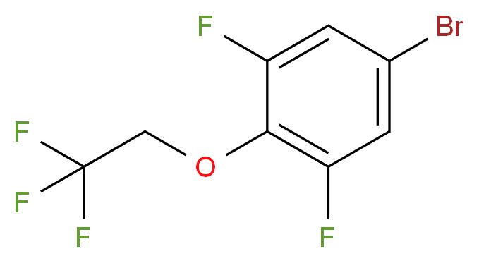 5-Bromo-1,3-difluoro-2-(2,2,2-trifluoroethoxy)benzene_分子结构_CAS_145767-78-8)