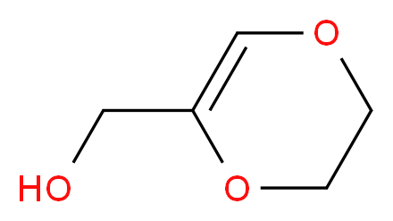 5,6-dihydro-1,4-dioxin-2-ylmethanol_分子结构_CAS_)