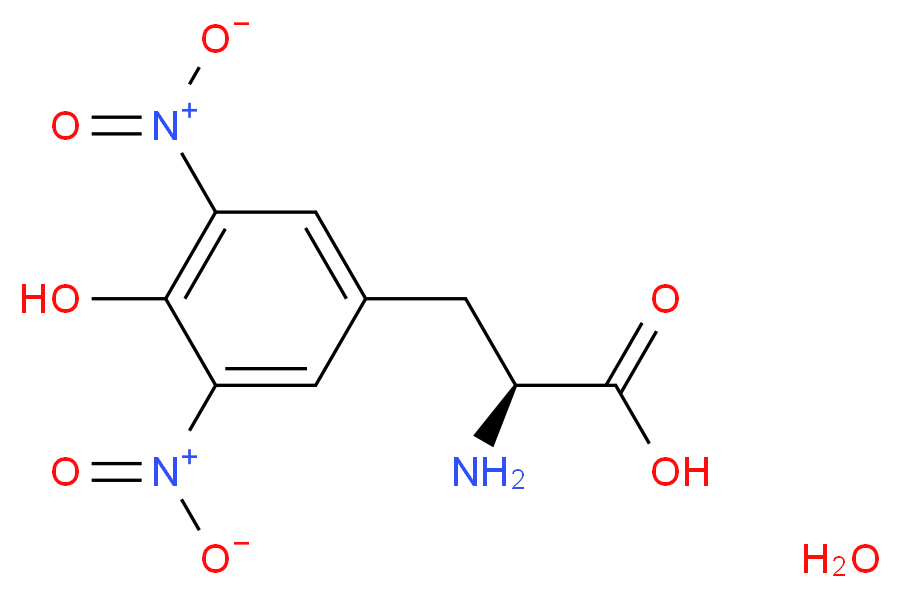 3,5-二硝基-L-酪氨酸 一水合物_分子结构_CAS_71876-88-5)