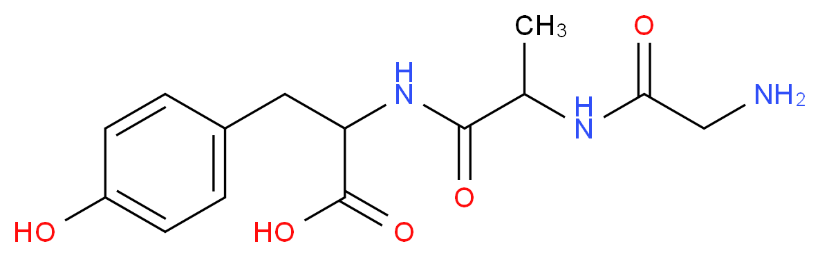 2-[2-(2-aminoacetamido)propanamido]-3-(4-hydroxyphenyl)propanoic acid_分子结构_CAS_92327-84-9