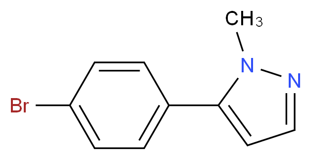 5-(4-Bromophenyl)-1-methyl-1H-pyrazole_分子结构_CAS_73387-52-7)