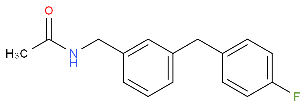 N-[3-(4-fluorobenzyl)benzyl]acetamide_分子结构_CAS_)
