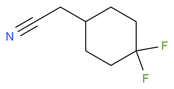 2-(4,4-difluorocyclohexyl)acetonitrile_分子结构_CAS_959600-88-5