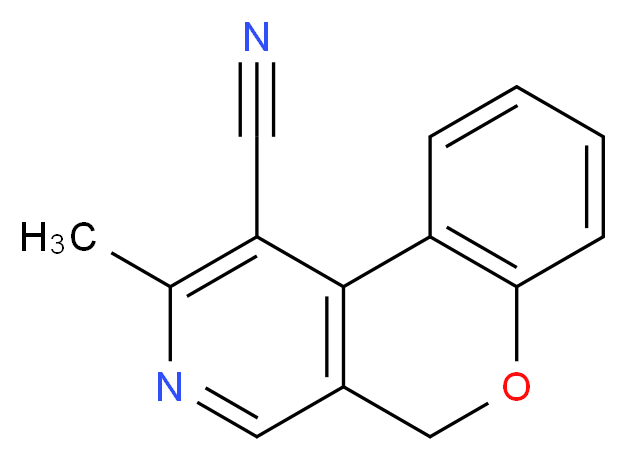 2-methyl-5H-chromeno[3,4-c]pyridine-1-carbonitrile_分子结构_CAS_242474-54-0)